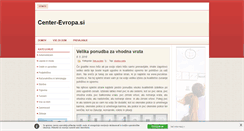 Desktop Screenshot of center-evropa.si